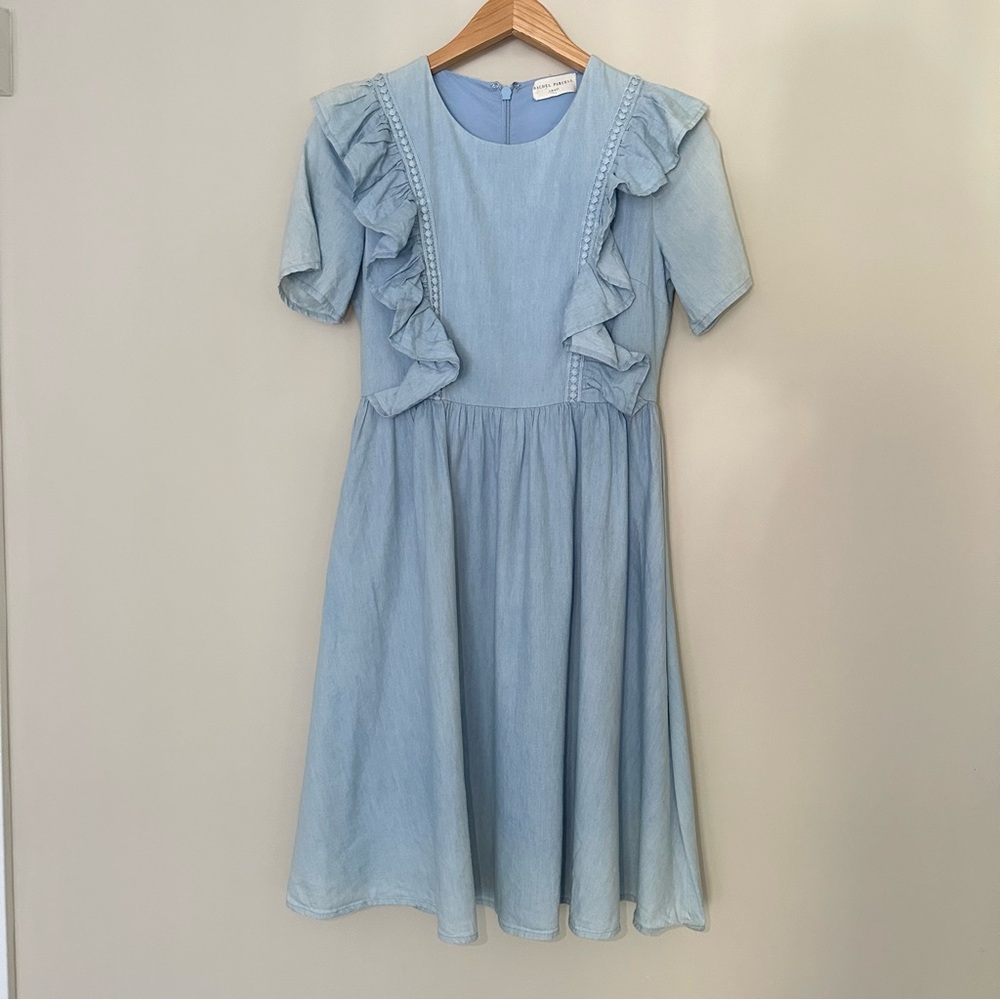 Rachel Parcell Chambray Boho Ruffle Dress - Picture 7 of 12